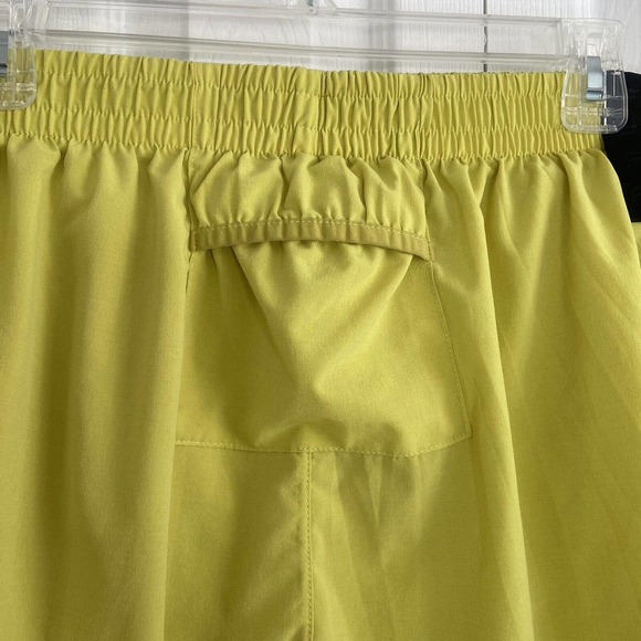 Fabletics Womens Size XXL Athletic Lined Shorts Yellow Back Pocket Reflector GUC - Picture 7 of 14
